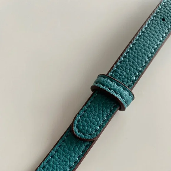 Vegan Leather Adjustable Turquoise Bag Strap - Picture 5 of 10